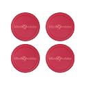 4 Red Round Air Hockey Pucks