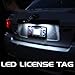 LED T10 5SMD WHITE 2X LICENSE PLATE TAG LIGHT BULBS