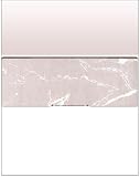 Business Voucher Check Stock - Versacheck Refills - 2500 Sheets, Check in Middle, Brown Marble