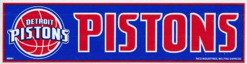 Detroit Pistons NBA Bumper Sticker - 3