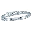 14K White Gold 1/4 ct. Diamond "Journey of Love" Fashion Ring