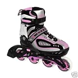 New Bronx 09 Adjustable Inline Skates Size 3-6 Pink