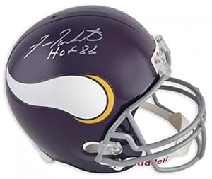 Fran Tarkenton Minnesota Vikings Autographed Riddell Replica Throwback Helmet with 