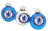 Chelsea Fc Football Baubles Official Christmas