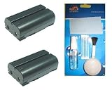Multipack (2 count): Superior Quality Replacement Battery for Specific Digital Camera and Camcorder Models / Compatible with CASIO NP-L7, QV-3EX, QV-EX3, QV3000-propack, XV-3 - Includes Camera/Lens Ceaning Kit