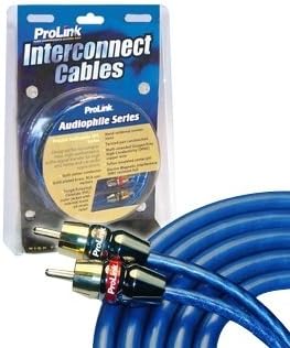 Prolink"Audiophile Series Stereo RCA Interconnect Cables - 0.5 Meter/1.5 Feet