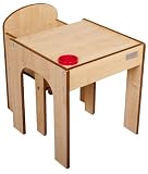 Little Helper FunStation Toddler Table & Chair Set (Maple/Natural)