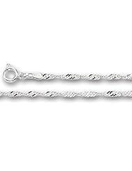 14K White Gold Singapore Chain (Width 1.7mm)