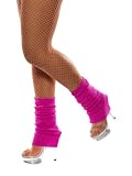 Strümpfe 80er Jahre neonpink Style Aerobic Stulpen