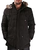 Kenneth Cole New York Mens Down Snorkel Jacket Coat Faux Fur