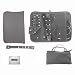 Anti-Tarnish Jewelry Organizer- Silver (Gray) - with Removable Ring Stub, Earring Pad, Inner Bracele