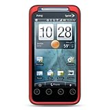 Red Rubberized Hard Phone Cover for HTC EVO Shift 4G