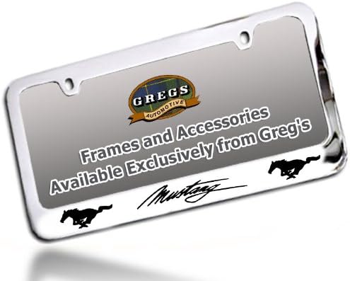 Ford Mustang License Plate Frame - Chrome
