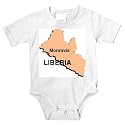Onesie with africa, map, liberia