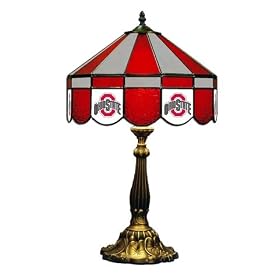 Stained Glass Table Lamp 16 Ohio State University Buckeyes