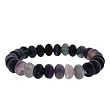 8mm Rondell Stretch Bracelet - Fluorite