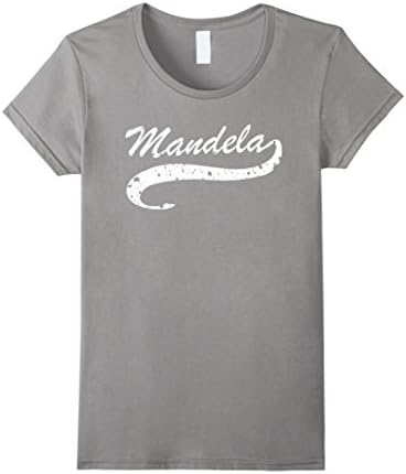 Women's Nelson Mandela Gifts t shirt Large Slate