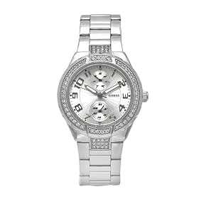 Guess Ladies Silver Bracelet Watch W12609L1
