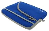 rooCASE Acer Aspire One AO751h-1153 11.6-Inch Netbook Neoprene Sleeve Case - Tri-Pocket Invisible Zipper - Dark Blue