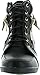 Top Moda Peter-30 Womens Lase Up High Top Hidden Wedge Sneaker Shoes