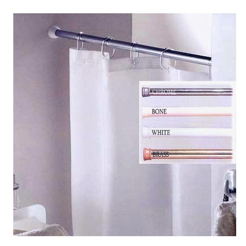 Carnation Home Fashions Stall Rod Chrome