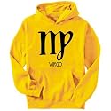 Hoodie Mens Yellow " Virgo - Symbol " Zodiacs