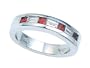 0.80 cttw Genuine Ruby Band - Platinum, 14kt White or Yellow Gold LIFETIME WARRANTY