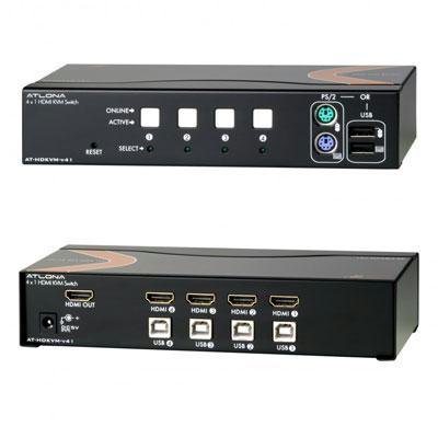 Selected 4x1 HDMI KVM Switch By Atlona On Sale