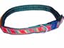 Sandia Pet Products Red Candy Cane on Green Cat Safety Collar - Adjustable 8 to 12 inch