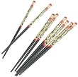 Global Decor 8-Piece Wooden Chopstick Set, Service for 4