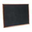 Quartet Magnetic Chalkboard, Porcelain-On-Steel, 48 X 36, Black, Oak Frame