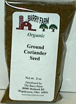 Coriander Seed, Ground, 2 oz. by Barry Farm