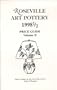Roseville Art Pottery: 1998 1 2 Price Guide