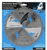Shark Pro-series 8-1/4" 24 Tooth Carbide 24t Thin Kerf ATB Finish Circular Saw Blade (2 Pc Card Pack)