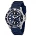 Blaue Madison New York Unisex Armbanduhr - Sonderedition mit durchsichtigem Uhrengeh�use