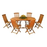 Table and Folding Chair 7-pc. Set