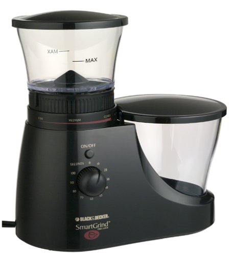 Black & Decker CBM7B SmartGrind Deluxe Coffee Bean Burr Mill - Black