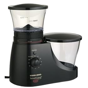 Black & Decker CBM7B SmartGrind Deluxe Coffee Bean Burr Mill - Black