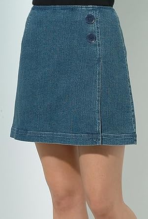 Denim Skort at Amazon Womenâs Clothing store: Shorts