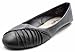 Charles Albert Women's Nina PU Pleated Ballet Flats