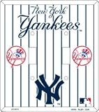 New York Yankees Metal Double Light Switch Cover