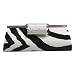 Black & White Zebra Rhinestone Clutch Evening Bag