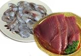 2 lbs. Sashimi Tuna Steaks and 2 lbs. Jumbo Shrimp