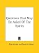 Book Questions That May Be Asked Of The Spirits