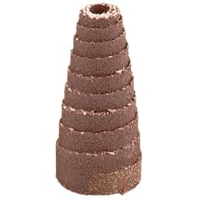 Merit Spiral Abrasive Roll, Full Taper, Aluminum Oxide, 3/16" Arbor, 3/4" Diameter x 1-1/2" Length, Grit 120 (Pack of 100)