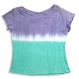 SILVER PONY - Silver Pony - Infant Girls Short Sleeve Tie Dye Tee Shirt, Purple, Turquoise
