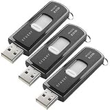 SanDisk 2 GB Cruzer Micro USB 2.0 Flash Drives with U3 Technology (SDCZ6-2048-AC25T) 3 Pack