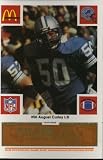 August Curley "Detroit Lions" McDonald's NFL Play & Win 1986 Football Card