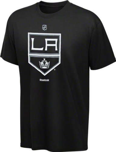 NHL Men's Los Angeles Kings Primary Logo T-Shirt (Black, Large)