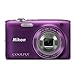 Nikon COOLPIX S3100 14 MP Digital Camera with 5x NIKKOR Wide-Angle Optical Zoom Lens and 2.7-Inch LCD (Purple)